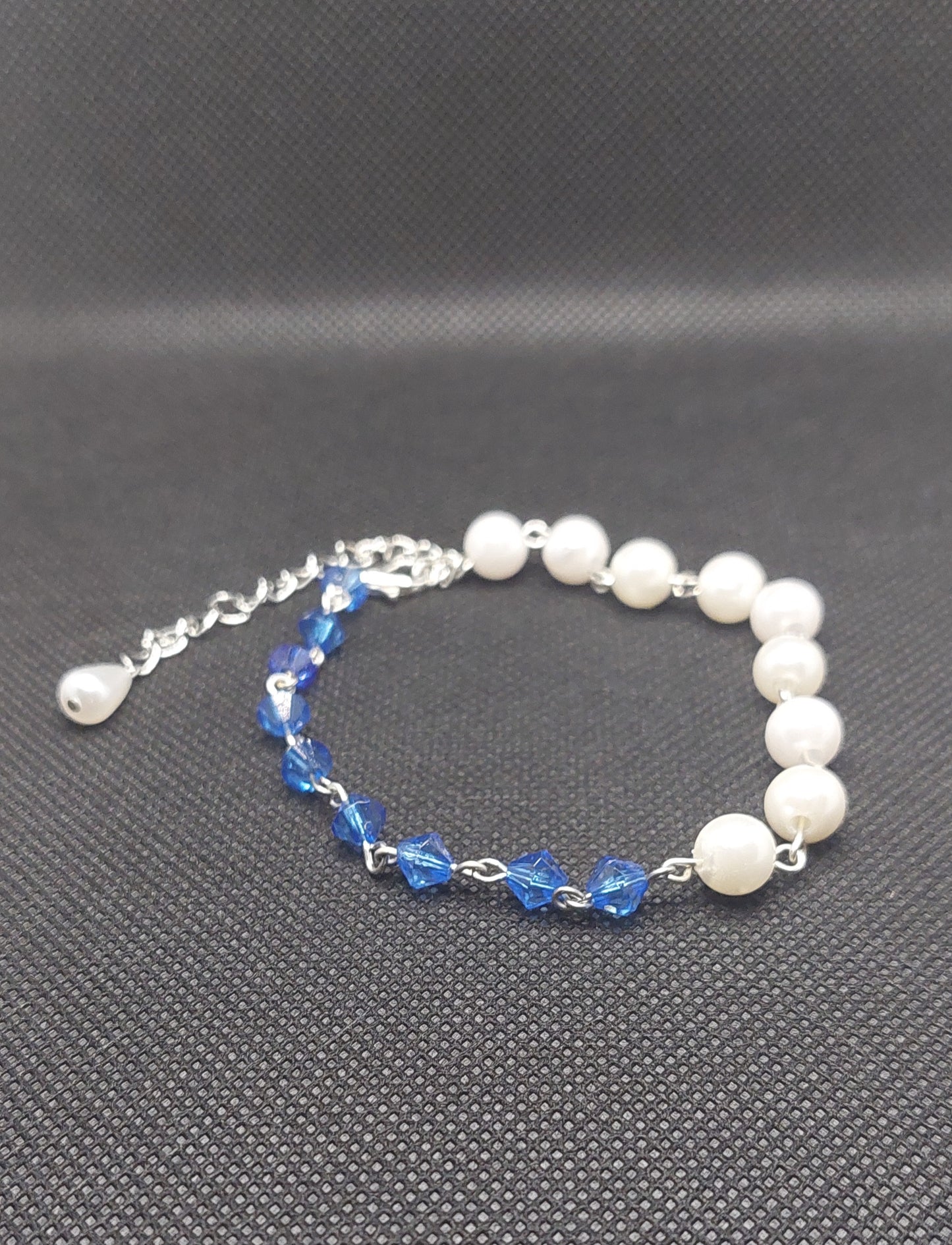 Elegant Diamond and Pearl Bracelet