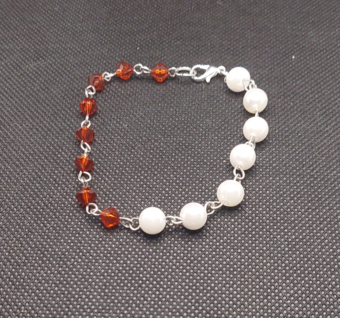 Elegant Diamond and Pearl Bracelet